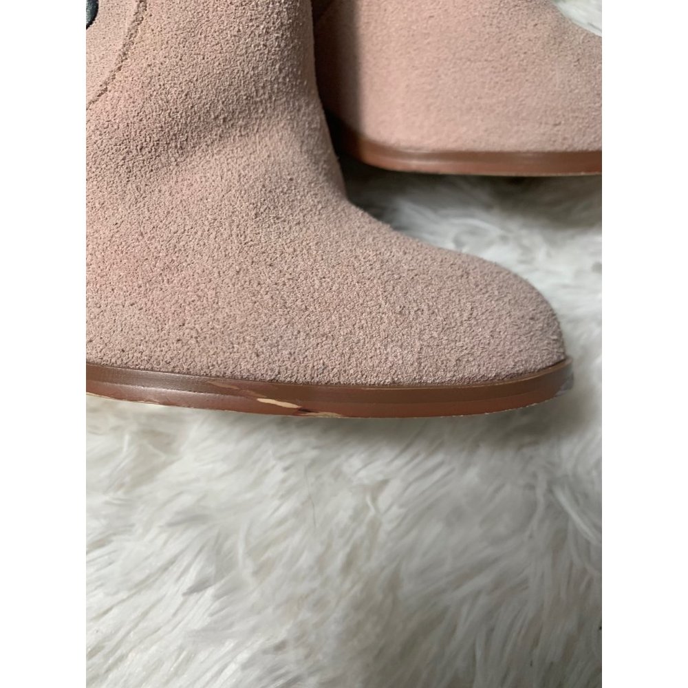 Chinese Laundry Carmen Pink Studded suede booties - Picture 5 of 14